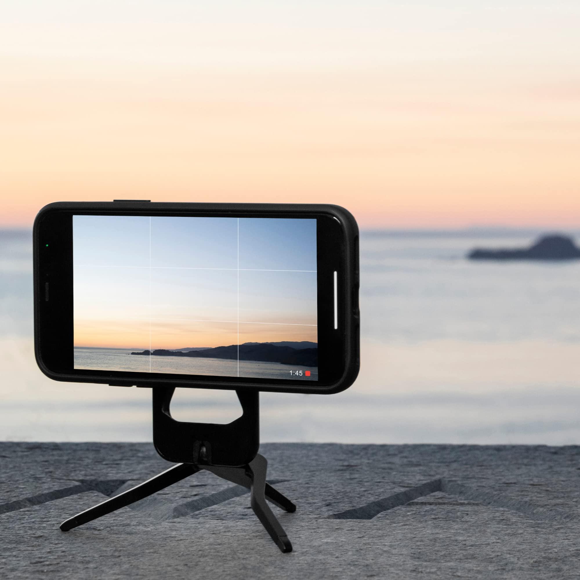 Peak Design Peak Design Mobile Tripod, Black, Compact Design, Portable and Pocket Friendly, MagSafe Compatible, SlimLink Mounting, Use It as a 3-Legged Stand, Kickstand or Grip, Phone Tripod Stand
