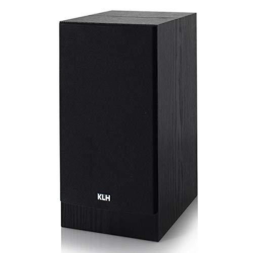 KLH KLH Albany II 2-Way Bookshelf Speakers for Premium Studio Music |High Performance Home Theater|Hi-Res Surround Sound |Deep Bass Port | Detachable Magnetic Grille | Black (Pair)