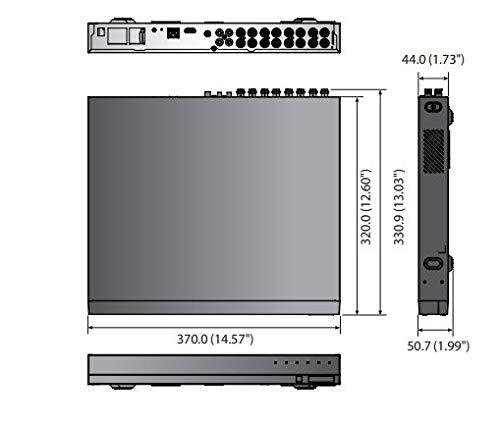 Wisenet Wisenet SPE-1610 16-Channel Network Video Encoder Multiple Streaming (up to 3 Profiles per Channel).
