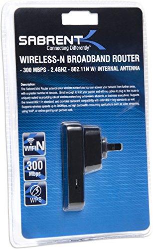 SABRENT Sabrent Wi-Fi Range Extender 300mbps 2.4GHZ 801.11N Multifunction Mini Router / Repeater / Access Point / Client / Bridge - Wall Plug Version (WR-WN300)