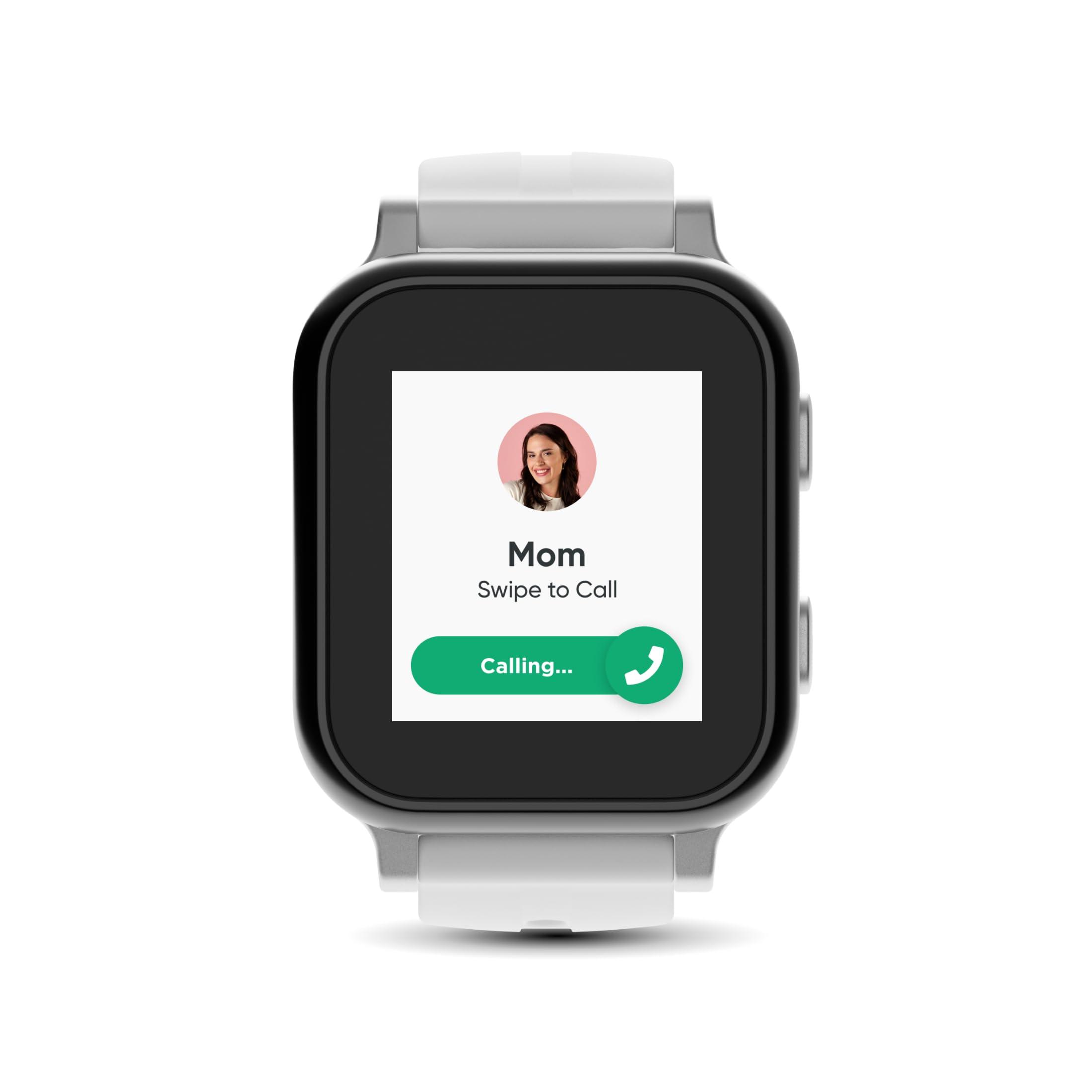 Gabb Gabb Watch 3e - GPS Tracker for Kids, Digital Smart Watch, No Social Media or Internet, Fees Required (Silver)