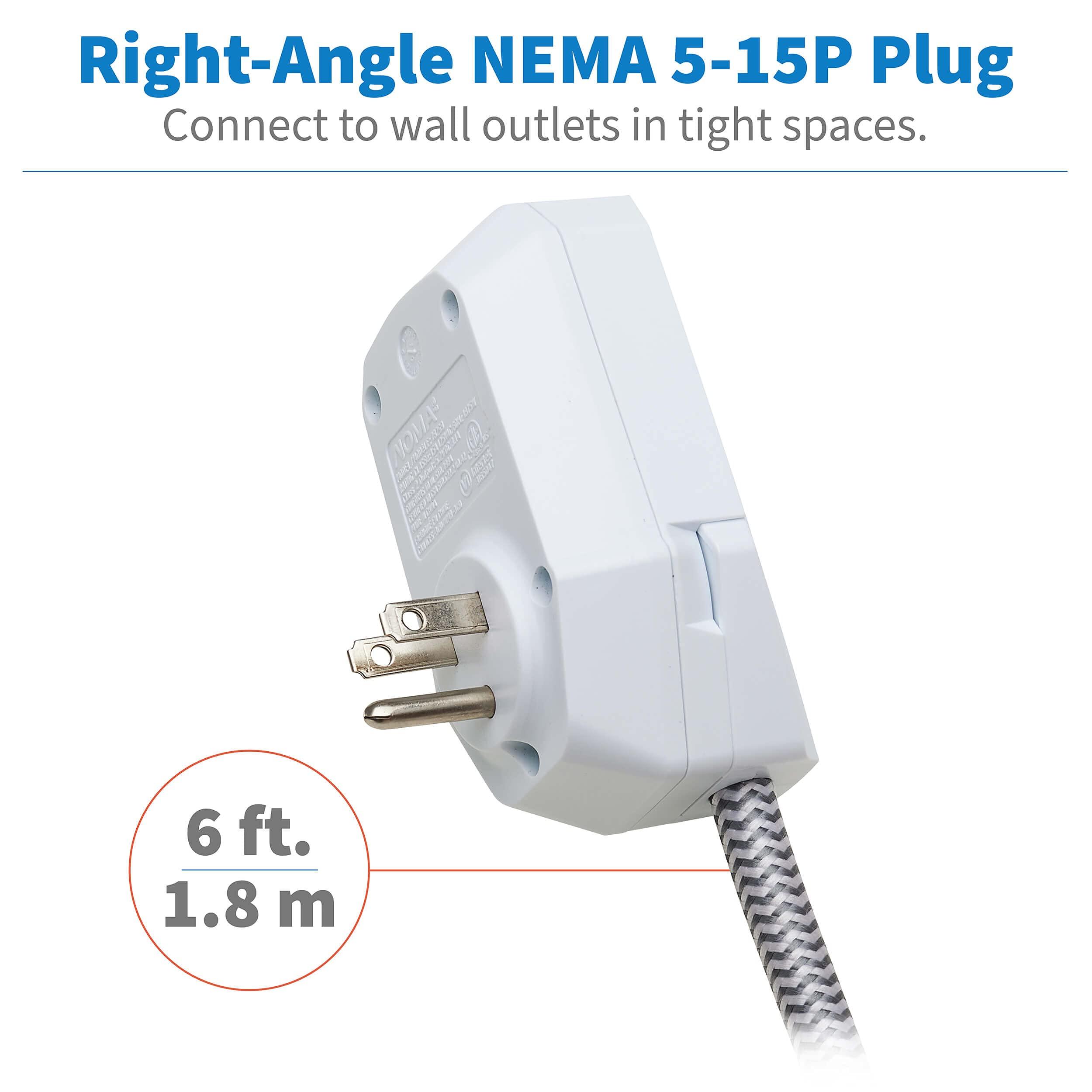 Tripp Lite Tripp Lite Surge Protector Power Strip 7-Outlet with 2 USB Ports 6ft Cord White (TLP616USB)
