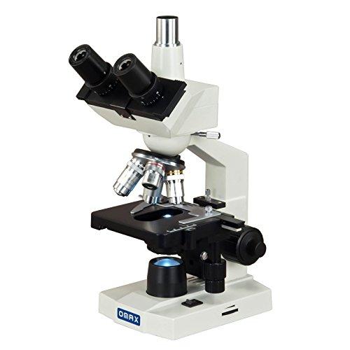 OMAX OMAX 40X-2500X LED Lab Trinocular Microscope + Slide Preparation Kit + Blank Slides + Covers + Lens Paper