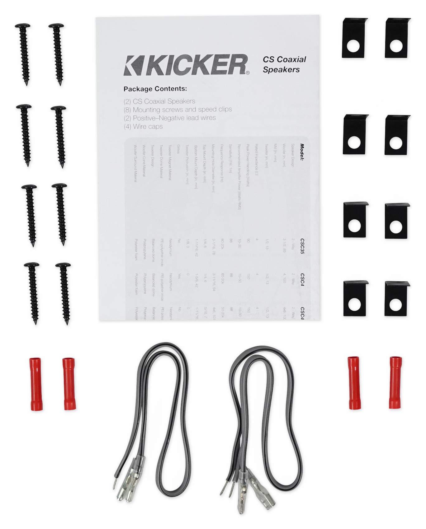 KICKER KICKER 2 46CSC6934 6x9 450w Car Audio Speakers+2 46CSC464 4x6 150w Speakers