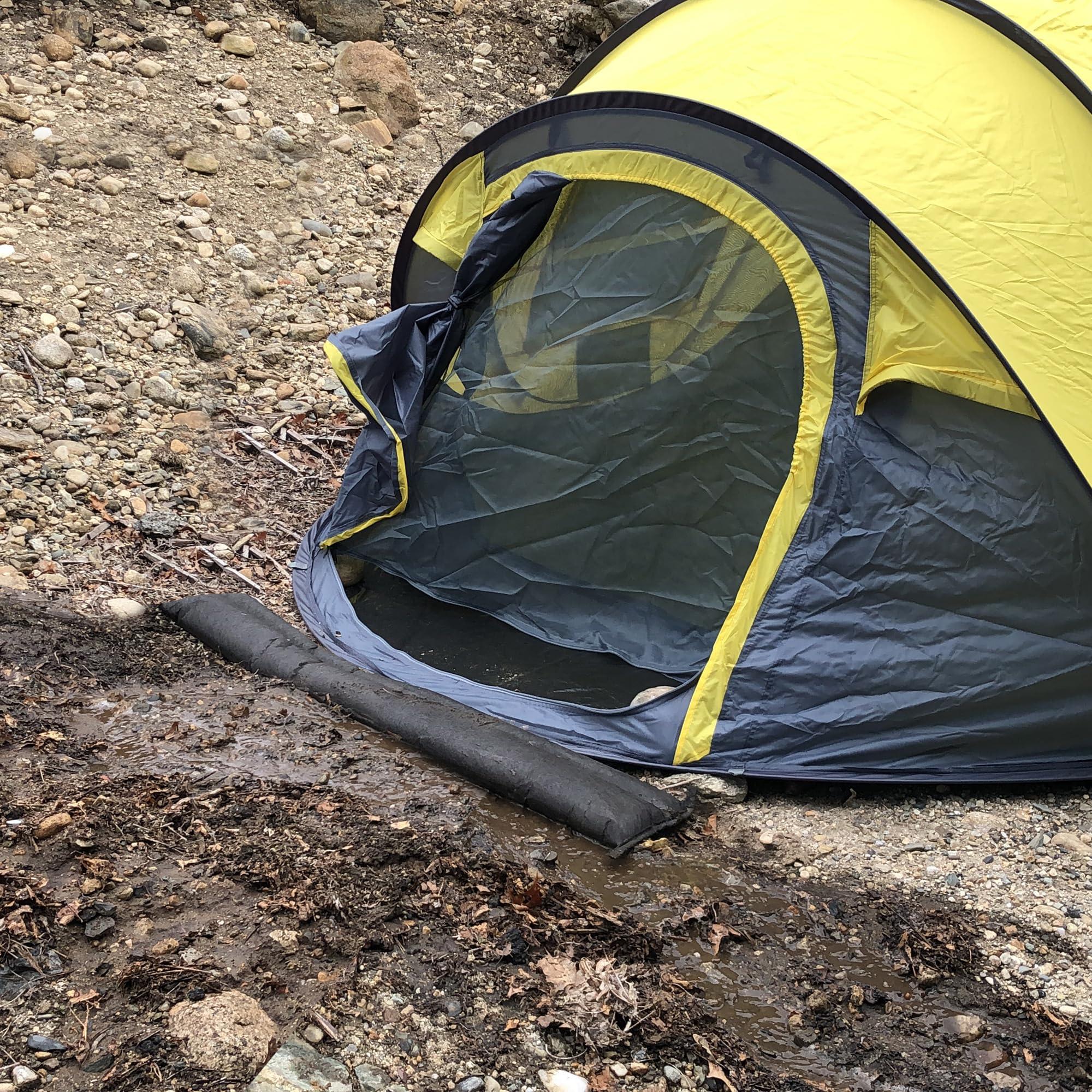 Quick Dam Quick Dam QD65-1 Water-Activated Flood Barrier-5 Feet-1/Pack, 5-ft, Black