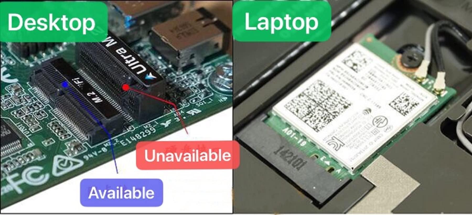 OKN AX210NGW WiFi 6E Card M.2 5400Mbps Tri-Band Wireless Module for Laptop,11AX WiFi Adapter with Bluetooth 5.3,MU-MIMO, Ultra-Low Latency, NGFF, Supports Windows 11/10 (64bit)