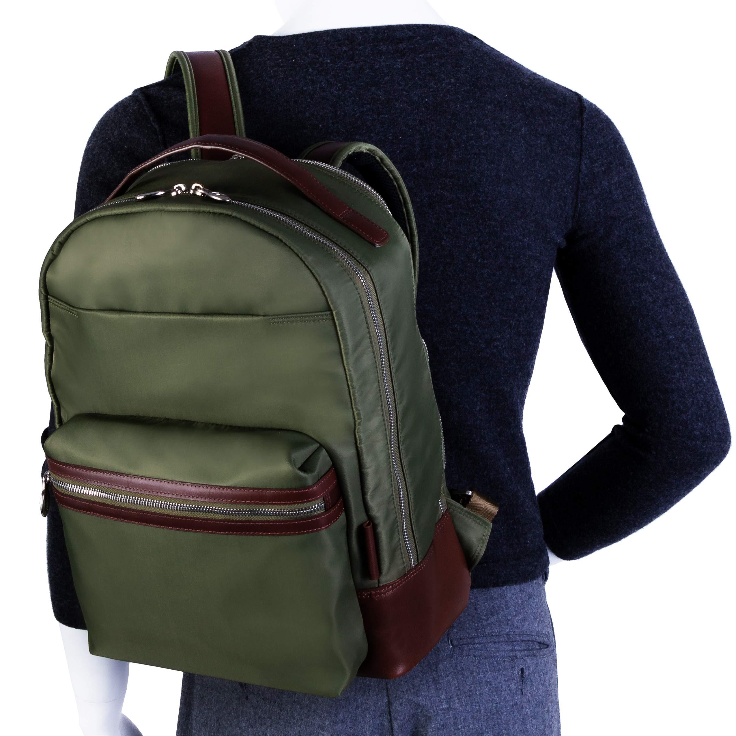 McKleinUSA McKlein N Series PARKER Laptop Backpack, Solid, Green (18551)