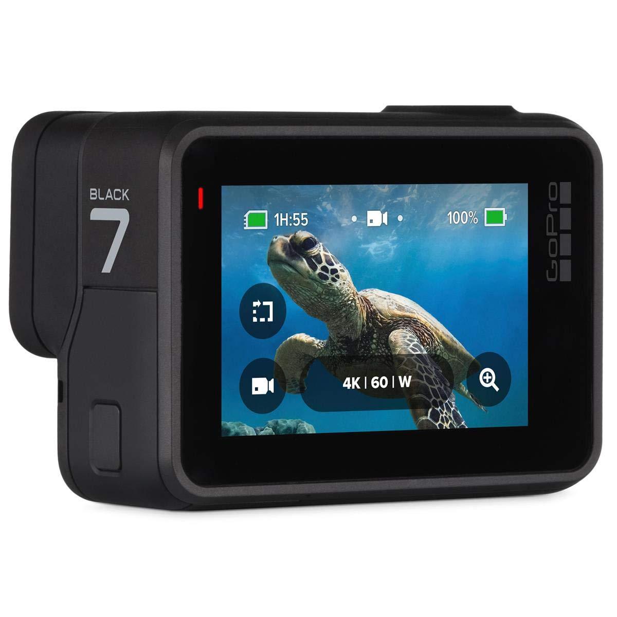 GoPro GoPro Hero7 Black Waterproof Action Camera with Touch Screen 4K Ultra HD Video 12MP Photos 720p Live Streaming Stabilization