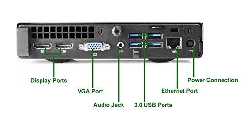 HP HP EliteDesk 800 G1 Tiny Computer PC, Intel Core i5 Processor, 16GB Ram, 500GB SSD, Wireless Keyboard & Mouse, WiFi | Bluetooth, New 23.8" FHD LED Monitor, Win 10 Pro (Renewed)