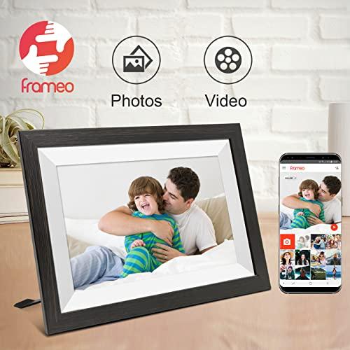 LuvLink LuvLink Digital Photo Frame! Brown Smart Frameo WiFi Connected Photo Frame - 10 inch, 1280x800, 16 GB. Send Photos to Your Loved Ones from Anywhere!