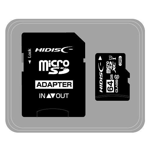 HIDISC HIDISC 64GB CLASS10 UHS-I HDMCSDH64GCL10DS MicroSDXC Memory Card