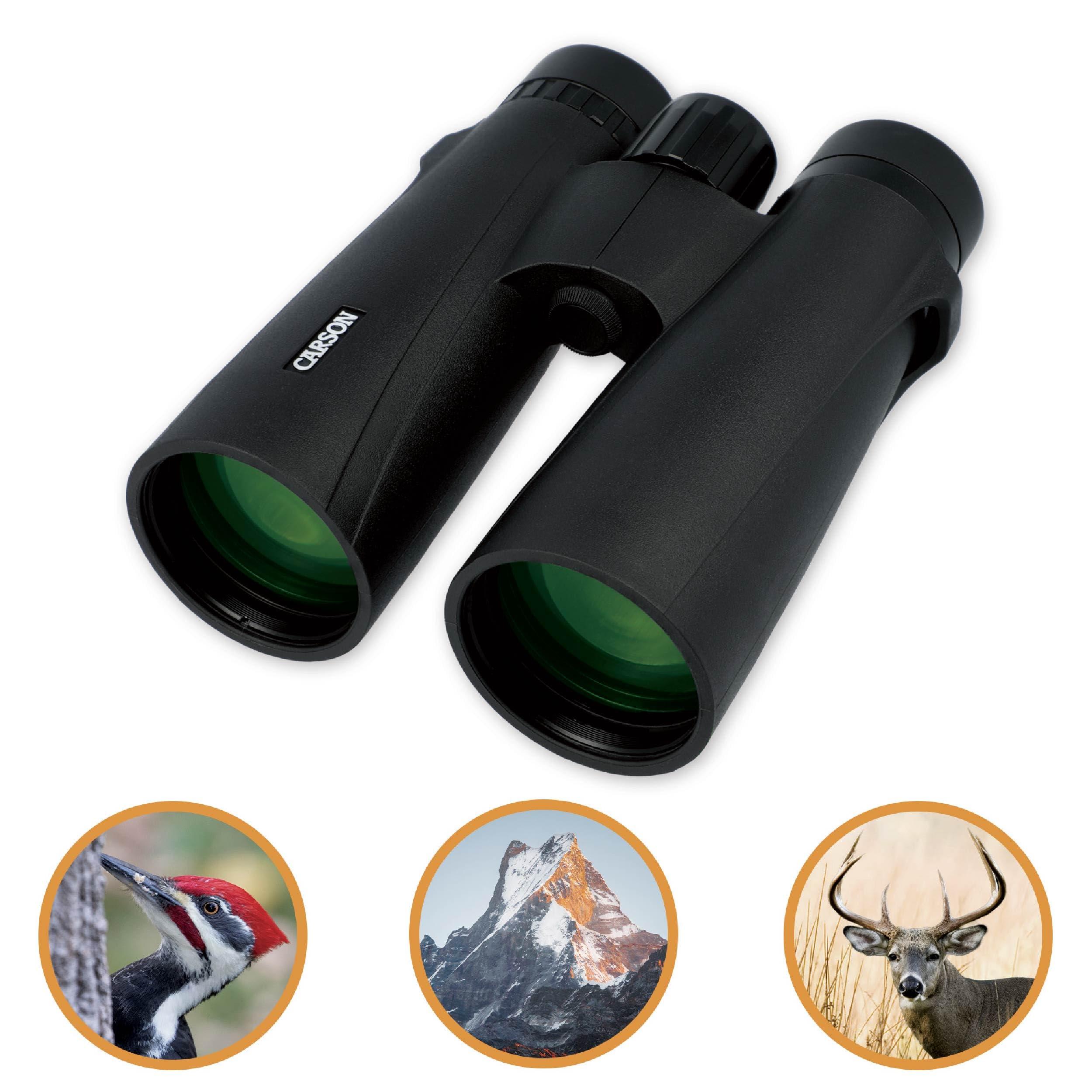 Carson Carson VX Series 12x50mm Full Sized High Definition Waterproof Binoculars, Black (VX-250)