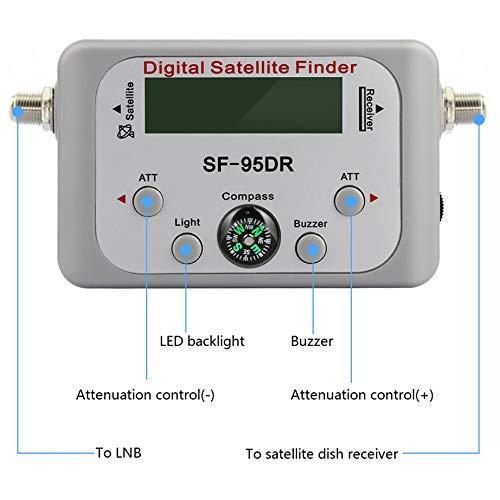 EX ELECTRONIX EXPRESS Electronix Express EX Digital Satellite Finder Meter for DirecTV - SF-95DR Backlit Plug and Play