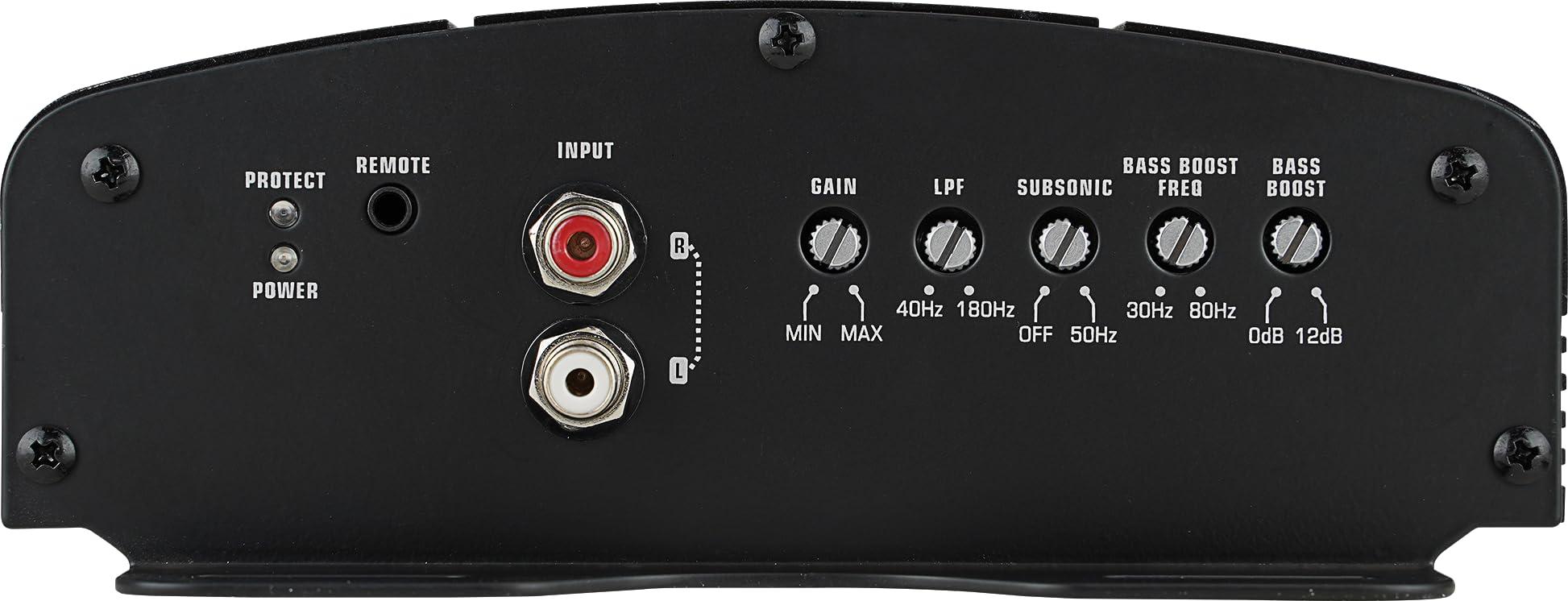 Audiopipe Audiopipe APDLO Class D Car Amplifier (APDLO-30001D), Monoblock Amplifier, Car Audio, Oversize Mosfet Circutry, 3000 Watts, Built-in Subsonic Filter, Overload/Overheat Protection, Remote Bass Knob