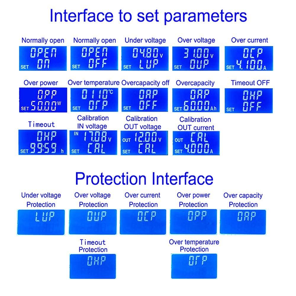 TKXEC DC DC Buck Boost Converter Variable Voltage Regulator CC CV 0.5-30V 4A 5V 6V 12V 24V Power Module Adjustable Voltage Regulated Laboratory Power Supply