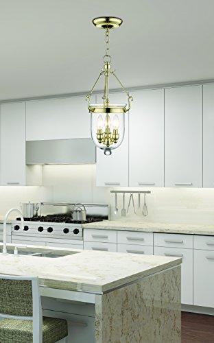 Livex Lighting Livex Lighting 5063-02 Jefferson 3-Light Hanging Lantern, Polished Brass