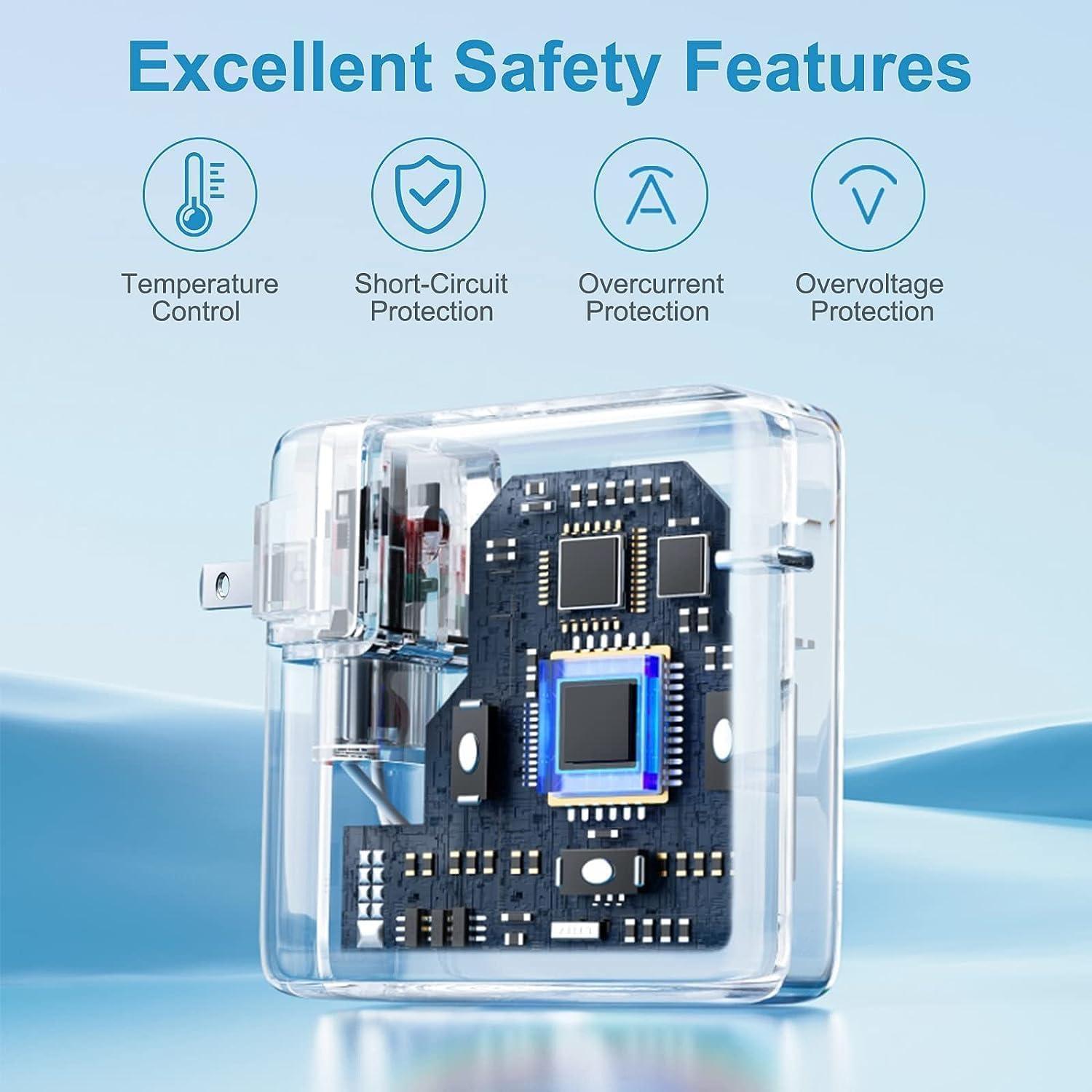 WOSUK MacBook Pro Charger 96W USB C Charger for MacBook Pro 16, 15, 14, 13 inch 2024, 2023, 2022, 2021, M3 M2 M1 Mac Book Air USB C Laptop Power Adapter with LED, 5A Cable Charging