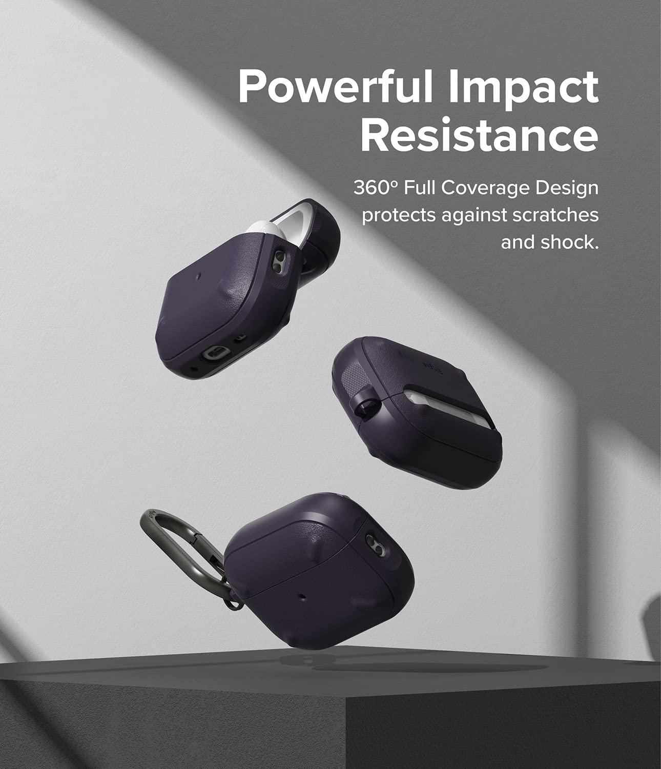 Ringke Ringke Onyx [Feels Good in The Hand] Compatible with AirPods Pro 2nd Generation Case, Anti-Fingerprint Technology Prevents Oily Smudges Non-Slip Enhanced Grip - Deep Purple