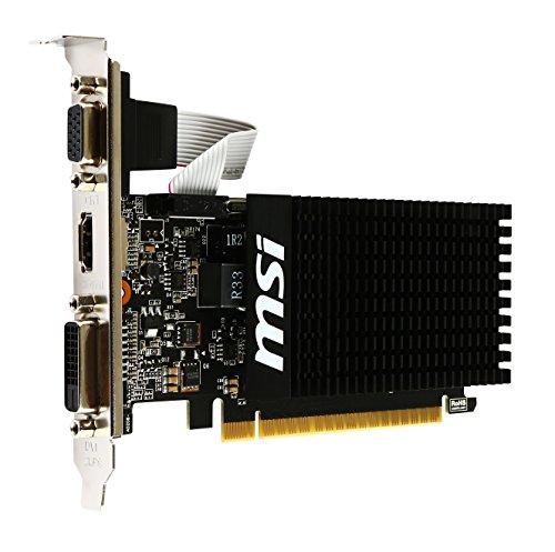 MSI MSI NVIDIA GeForce GT710 Equipped with GDDR3 1GB Graphics Board VD5932 GT710 1GD3H LP