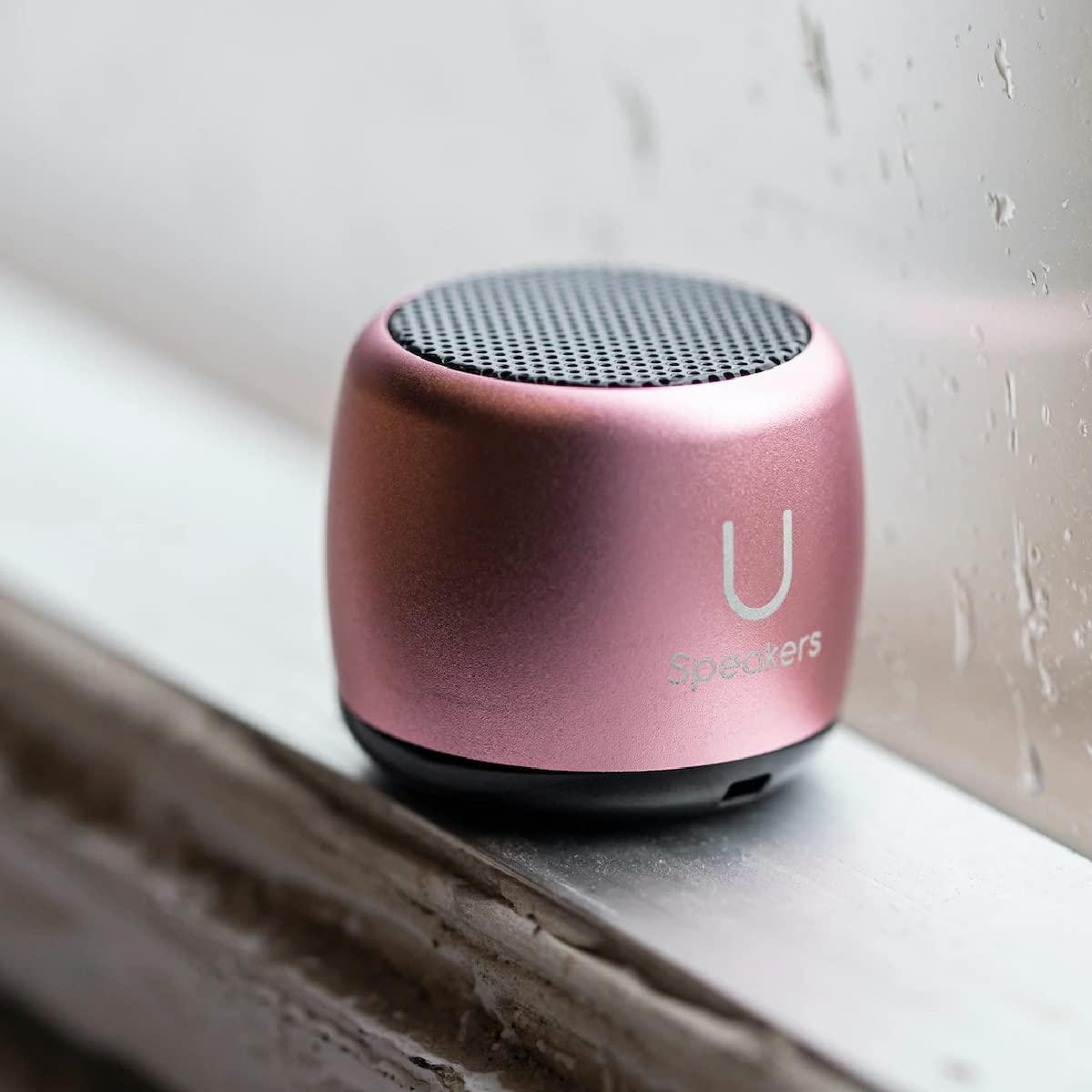 Fashionit Fashionit U Speakers Micro Portable Wireless Bluetooth Speaker with Mic & Selfie Remote Control Active Lifestyle Travel Home Office Bundle with Coordinating Micro Speaker, Pair Together