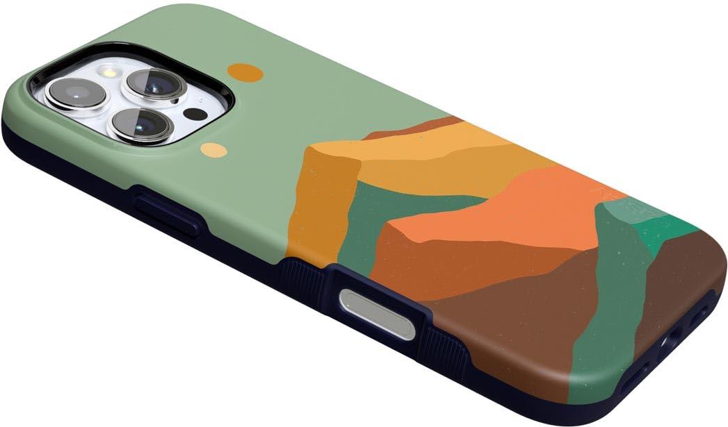 Casely Casely iPhone 16 Pro Case | Endless Peaks | Colorblock Mountain | Bold Protective Case Design | Compatible with MagSafe