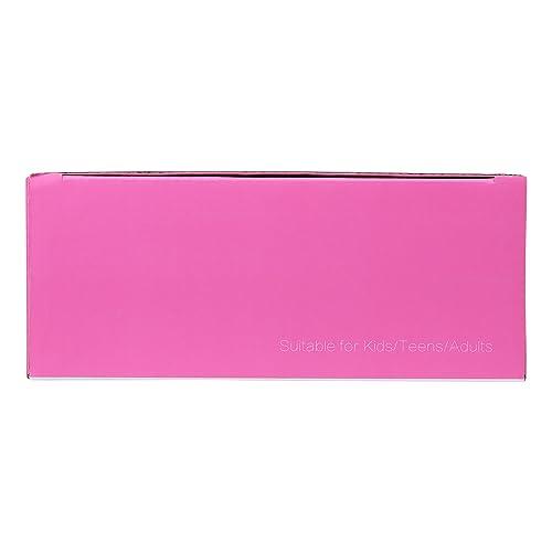 rockpapa rockpapa Comfort Kids Headphones for School, Lightweight Childrens Boys Girls Teens Over-Ear Headphones Wired 3.5mm for CD DVD Player Tablet Phone Travel Black/Pink