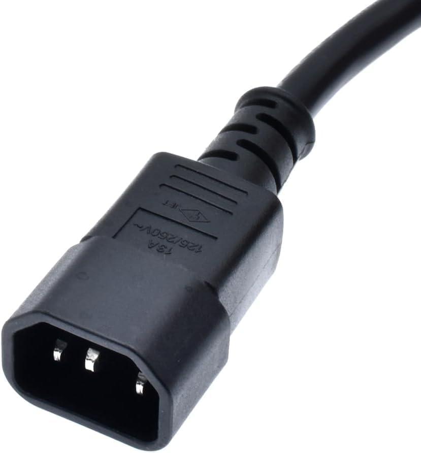 Toptekits Toptekits C14 to SAF-D-Grid T-Latch Power Cord, SAF-D-Grid T-Latch Plug to IEC 320 C14 Power Cable SJT 16AWG,10ft/3m (C14 to Saf-D-Grid)