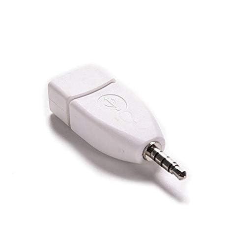 Blacell Blacell USB Female to 3.5mm Jack Male Audio Converter Adapter (White)