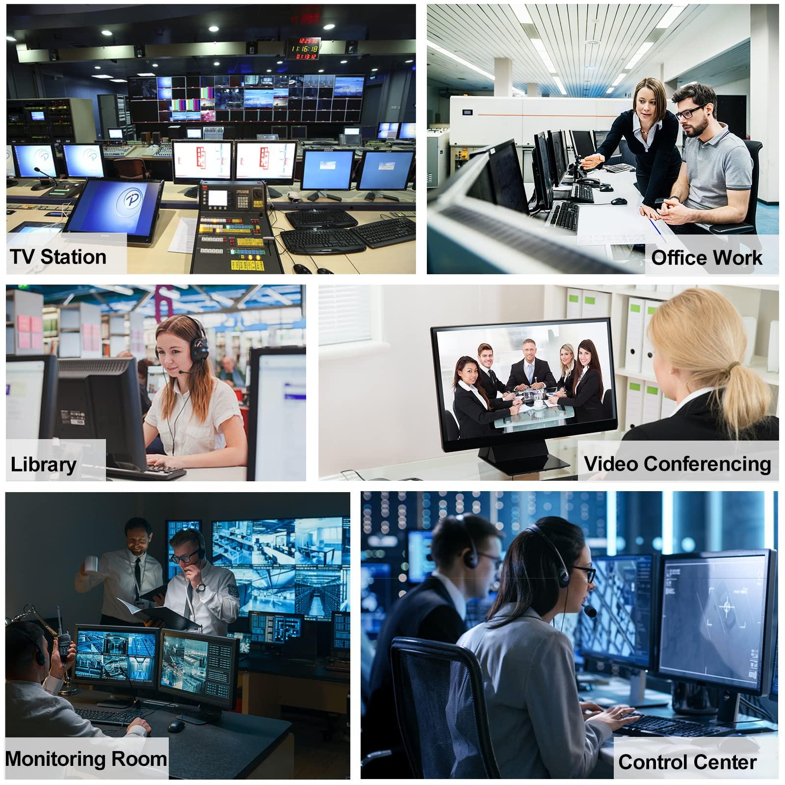 LornCeng 4K DVI KVM Extender Over Fiber up to 20KM, DVI Extender Over SingleMode Fiber Optical Transmitter Receiver Over IP Zero Latency, 4 Ports USB2.0, IR Control, Bidirectional RS232 and Audio