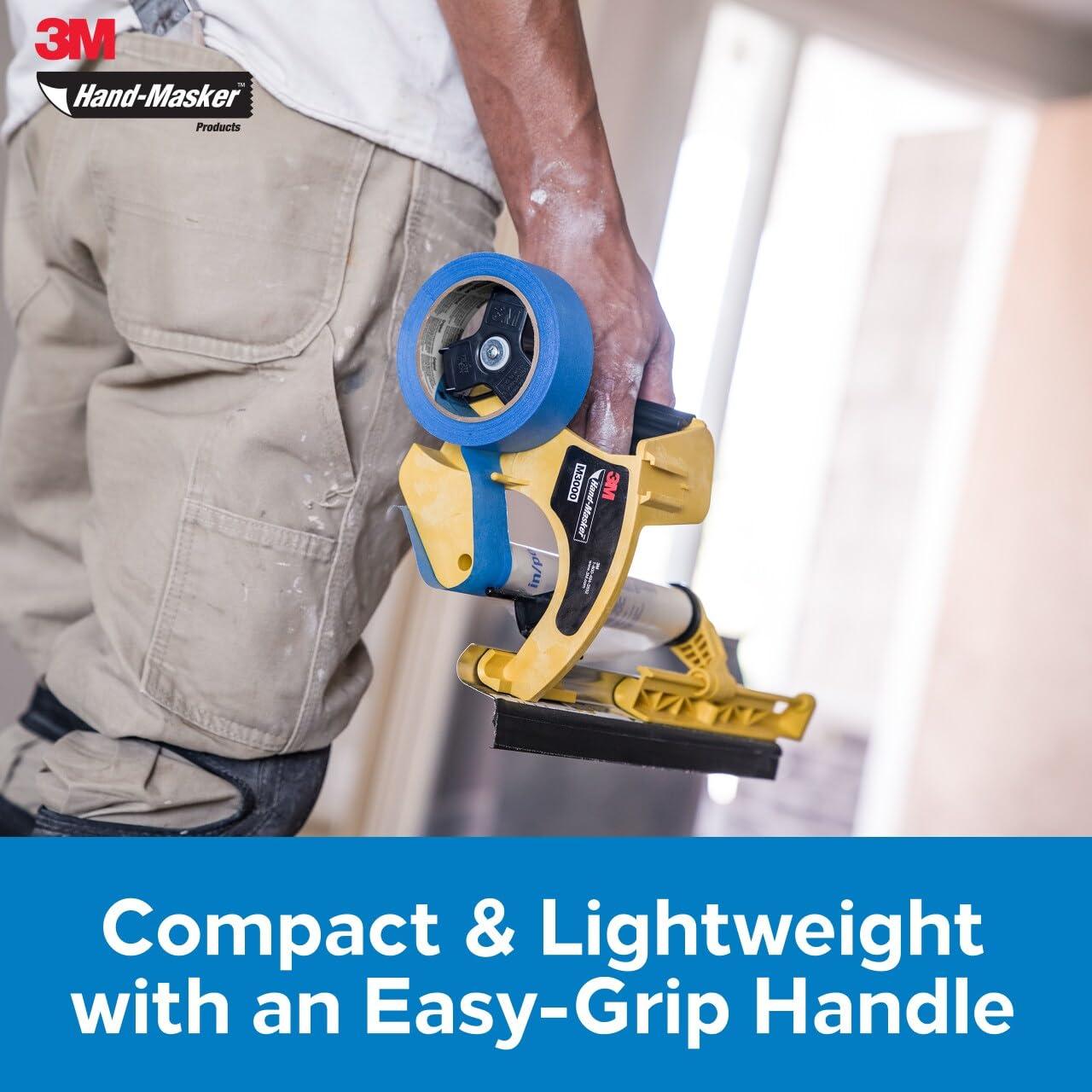 3M 3M Hand Masker M3000 Tape Dispenser, Film & Tape, Applies Painter\'s Tape to Masking Film or Paper in One Continuous Application, Compact & Lightweight Design, Saves Time When Preparing For Painting