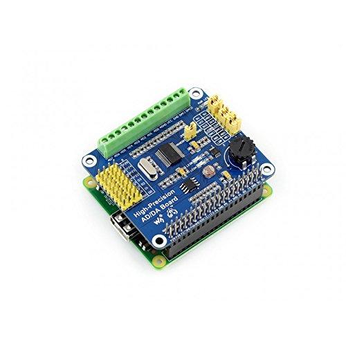 TUOPUONE High-Precision AD/DA Expansion Board Compatible with Raspberry Pi Standard RPi 40PIN GPIO Extension Header Supports Pi 4B/3B+/3B/2B/Zero and Jetson Nano