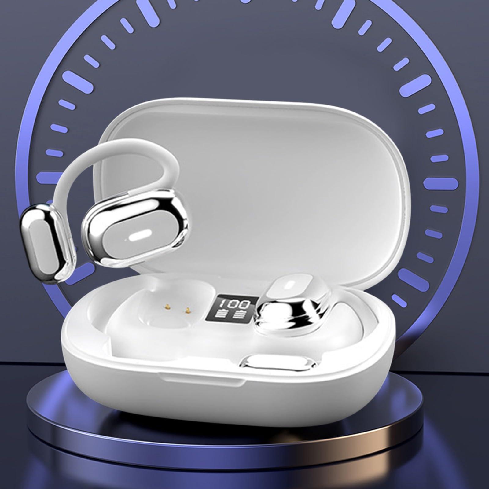 Generic Wireless Bluetooth Earphones with Led Display Charging Case & Earhook Bluetooth 5.4 Bluetooth Headphones Sport Ear Buds USB Fast Charging Over Ear Buds Wireless Earbuds Headset