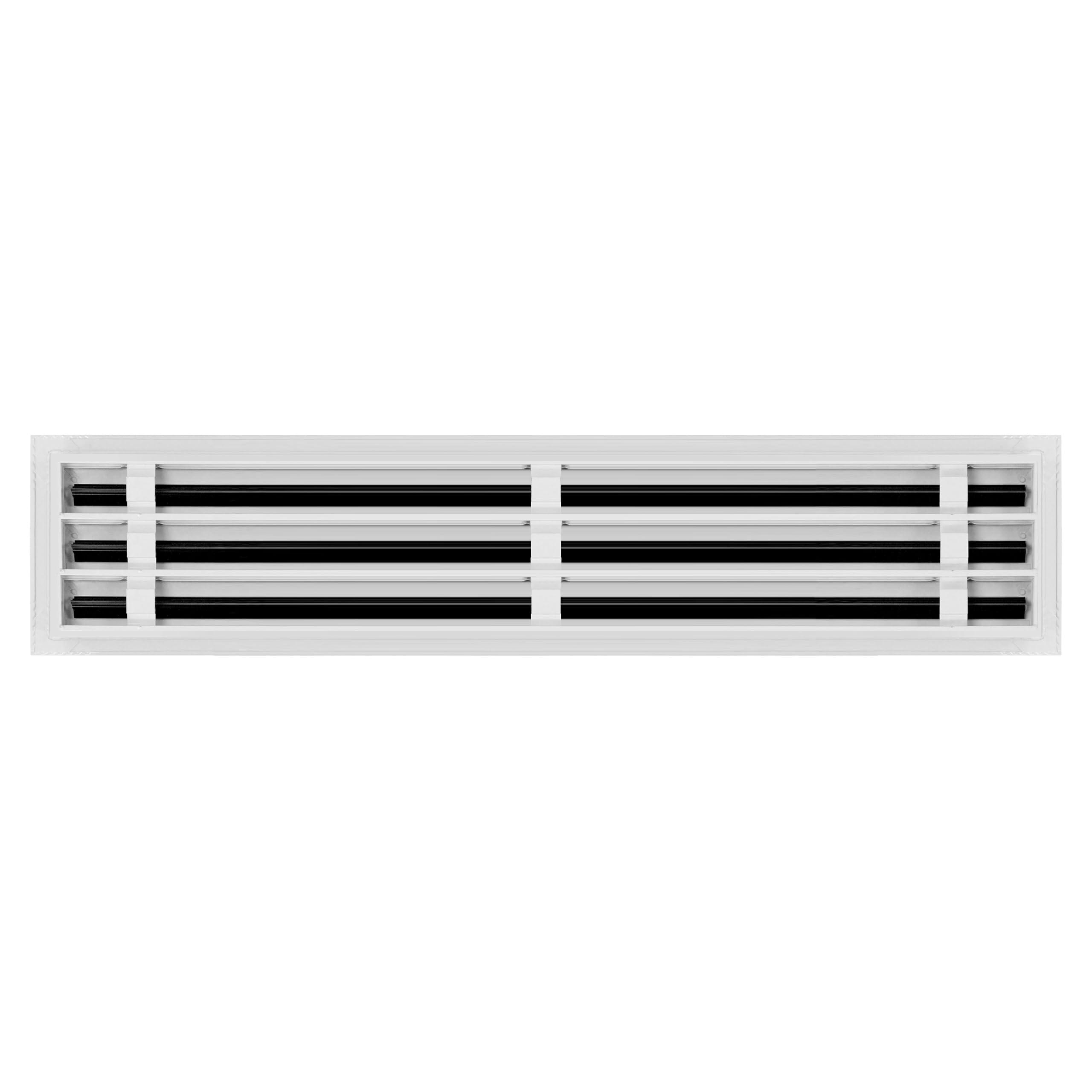 BUILDMART BUILDMART - 28x6 Modern AC Vent Cover - Decorative White Aluminum Air Vent - Standard Linear Slot Diffuser - Heating and Cooling Register Grille for Ceiling, Walls & Floors - Texas Buildmart