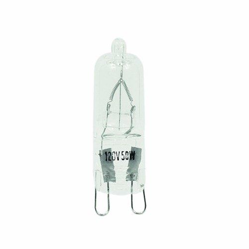 Feit Electric Feit Electric BPQ25/G9 25-Watt T4 JCD Halogen Bulb with Bi-Pin Base, Clear, 3000K Warm White, 1.75" H x 0.5" D (BPQ25/G9/RP)