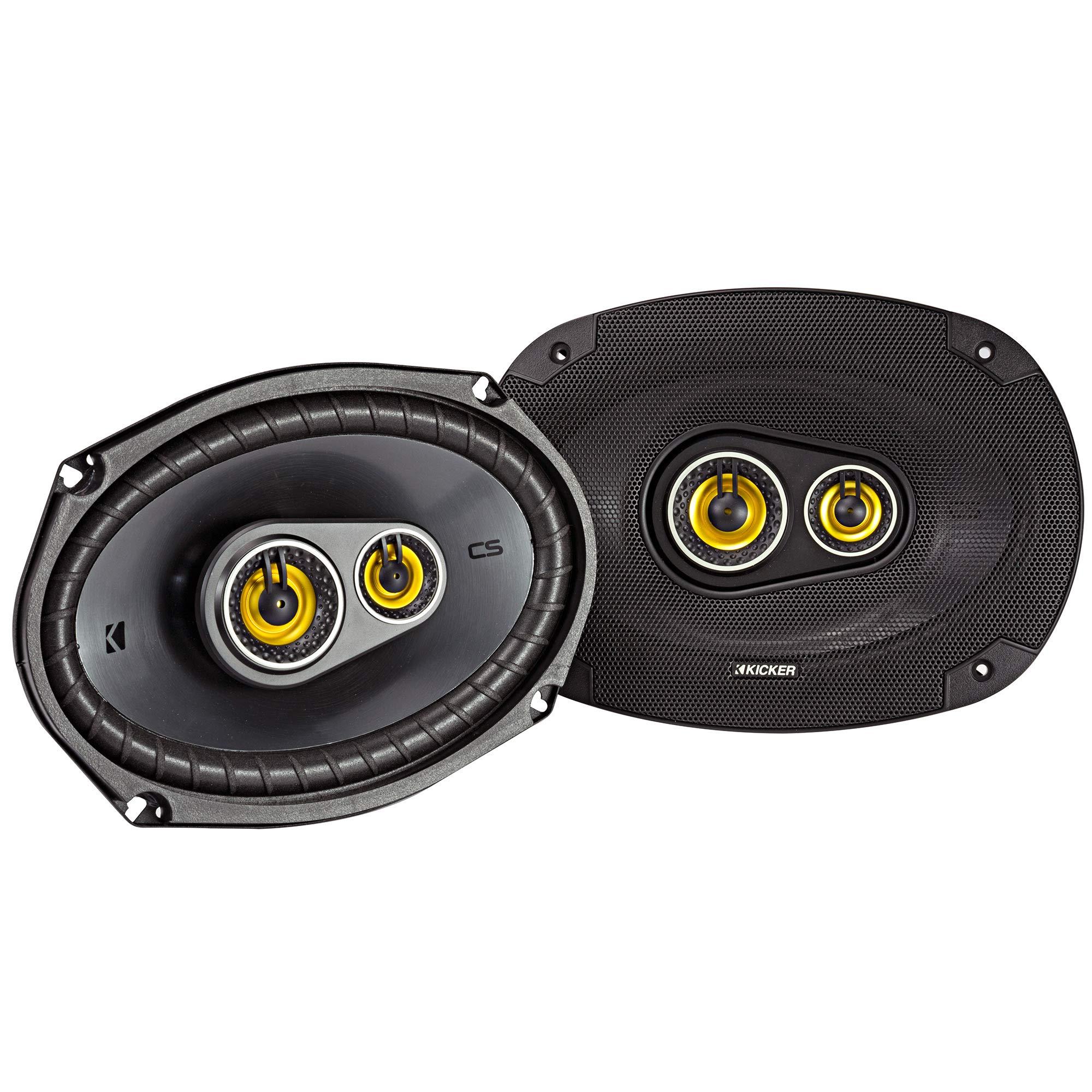 KICKER Kicker 46CSC6934 CS-Series CSC693 6x9-Inch (160x230mm) 3-Way Speakers w/ 46CSC654 6.5" Coaxial Bundle