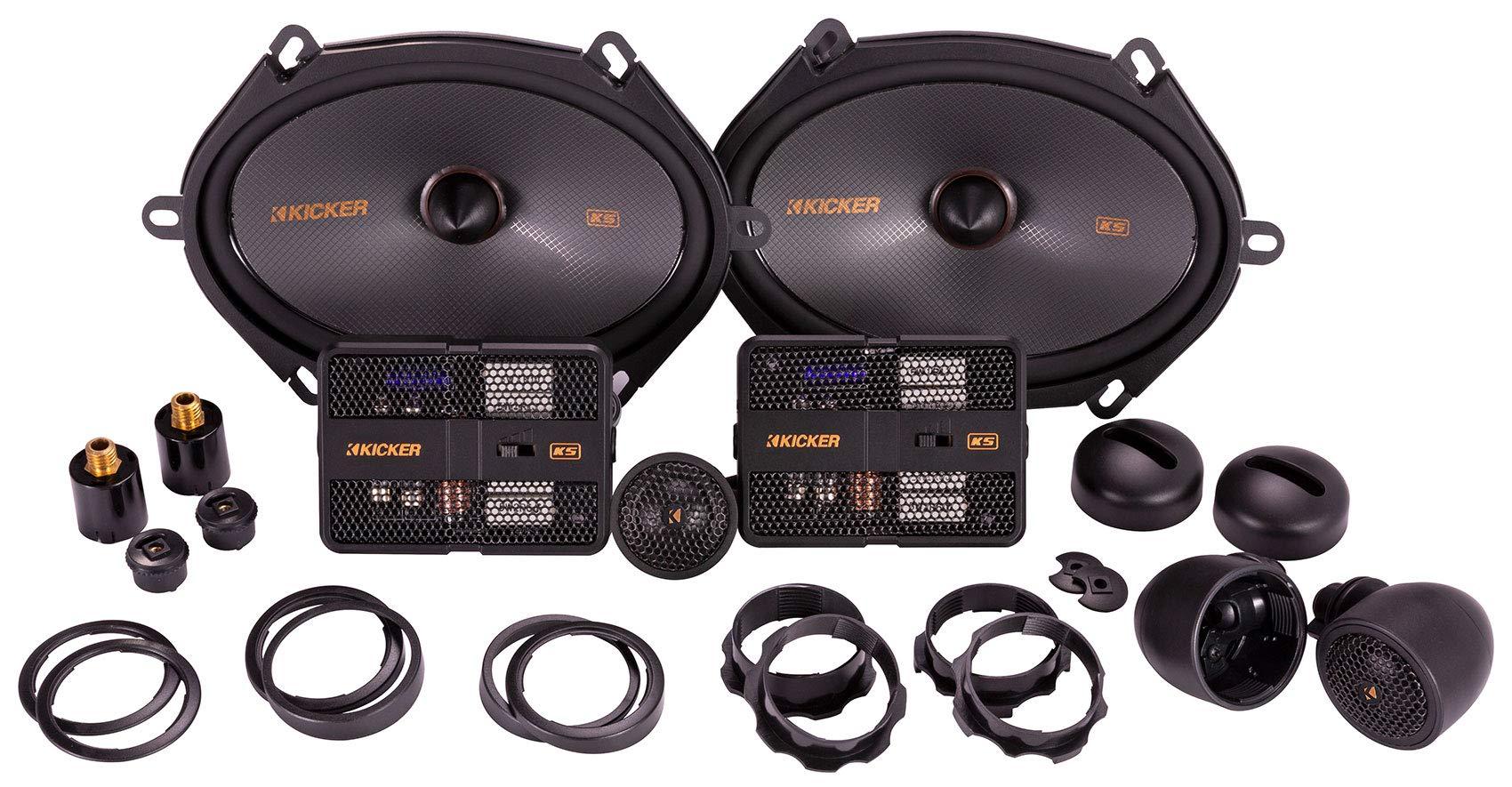 Audiosavings Audiosavings Bundle: (2) Pair Kicker 51KSS6804 6x8 / 5x7 Car Audio Component Speakers w/1" Tweeters (Items 4)