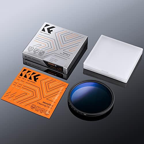 K&F Concept K&F Concept 46mm Variable ND Lens Filter ND2-ND400 (1-9 Stops) 18 Multi-Layer Coatings Adjustable Neutral Density Ultra Slim Lens Filter for Camera Lens (K-Series)