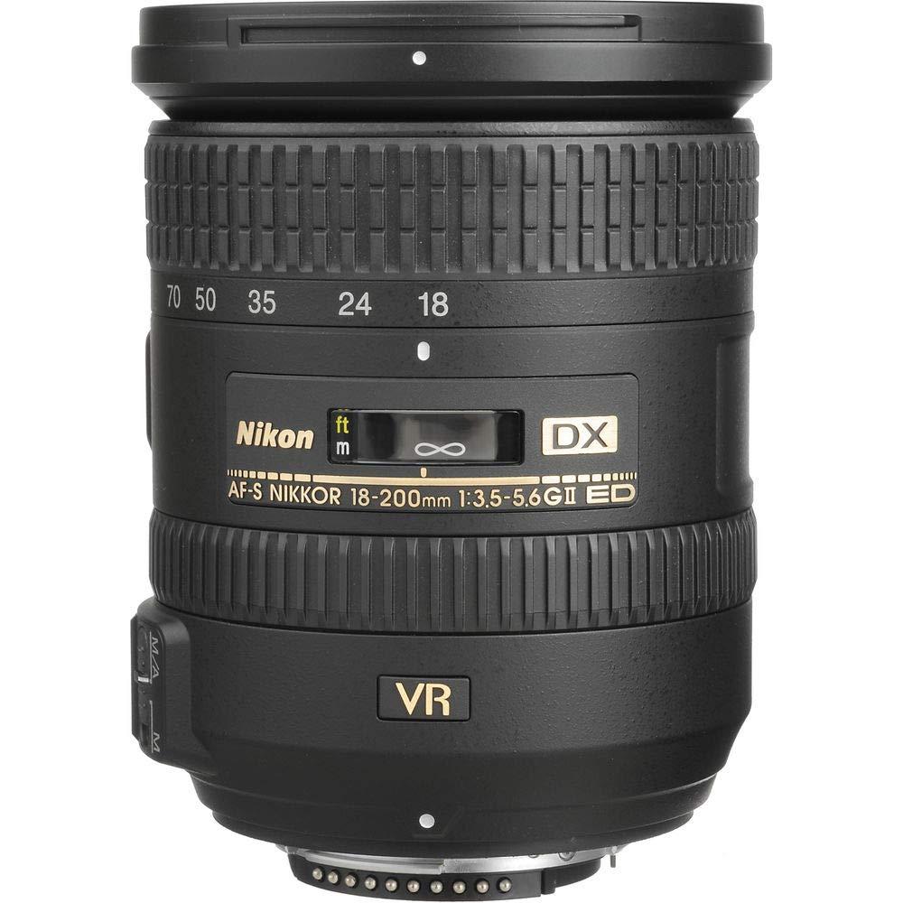 Nikon Nikon AF-S DX NIKKOR 18-200mm f/3.5-5.6G ED VR II Lens (2192) + Filter Kit + Cap Keeper + Cleaning Kit
