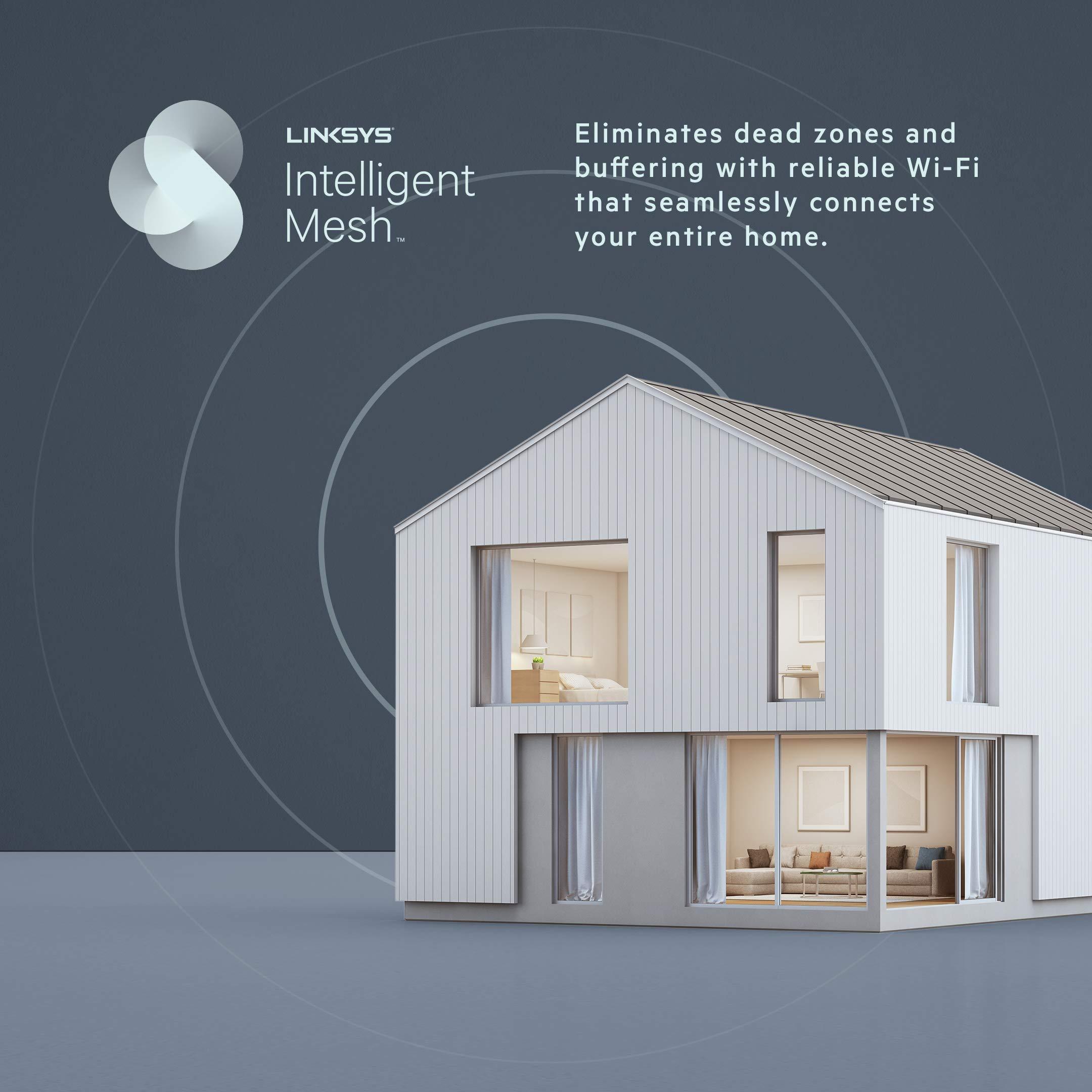 Linksys Linksys MR7350 Mesh Wi-Fi Router (Wi-Fi 6 Router, Dual-Band Wireless Mesh Router for Home Mesh Network) Future-Proof Fast Wireless Router (Renewed)