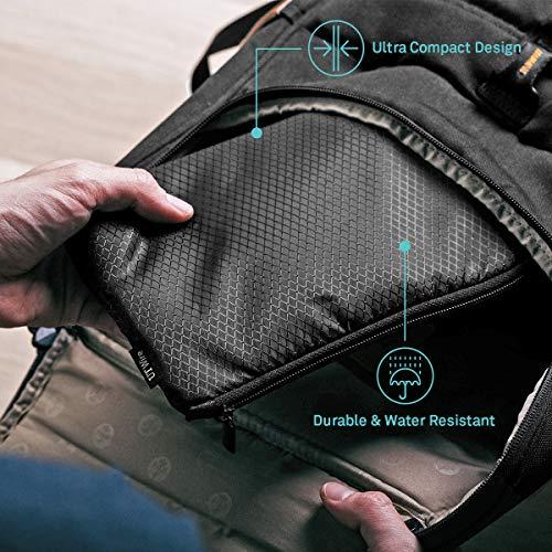 UT Wire UT Wire Pocket Travel Organizer Case with Zipper for Charger, Cable, Power Bank, Flash Memory Accessories Holder in Black 1-Pack