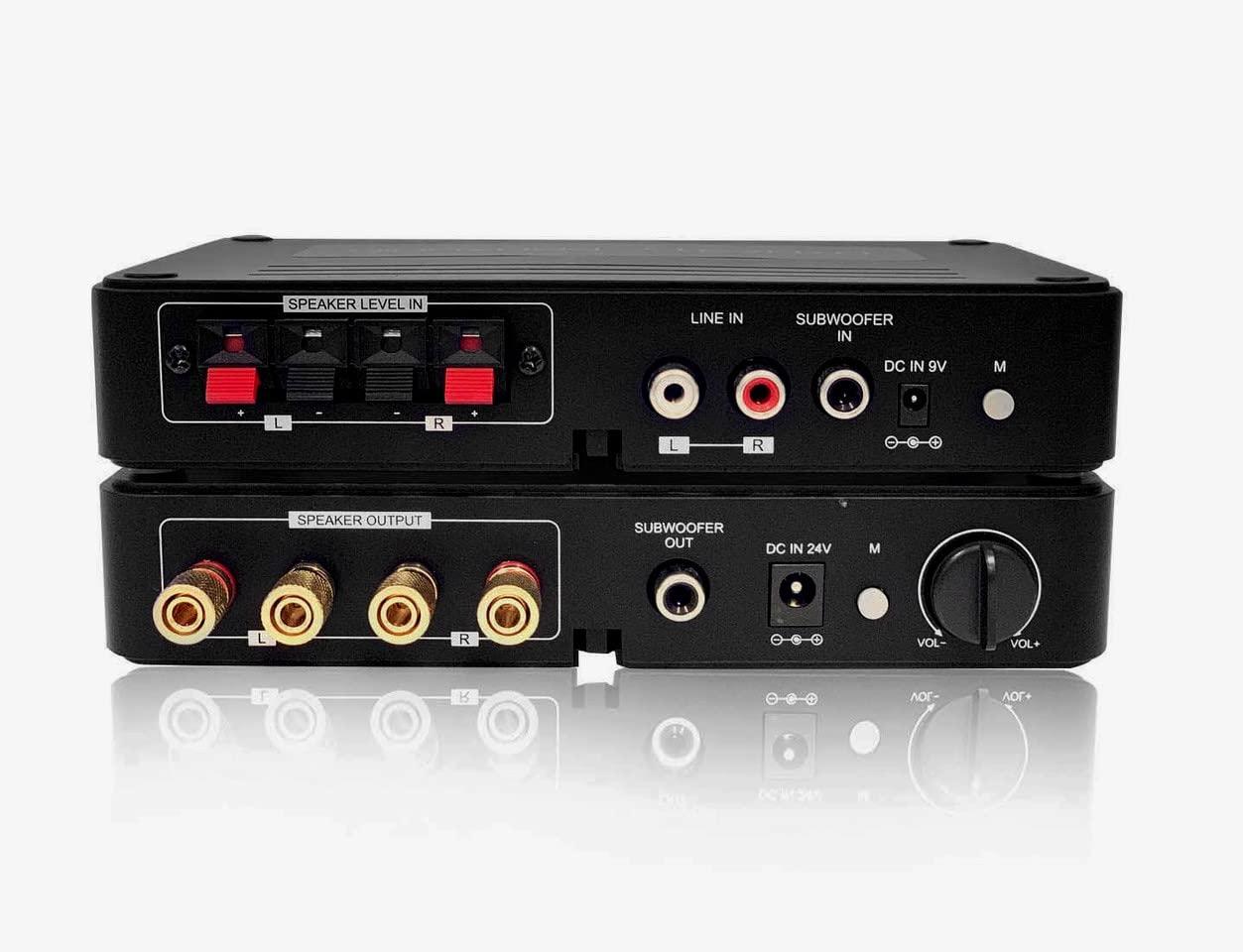 DYNASTY PROAUDIO DYNASTY PROAUDIO WSA-5RP Wireless Surround Sound Rear Speakers Kit with 2 x 50W Amplifier Built-in, 5.2G / 5.8GHz Dual Band Selectable, Total 106 RF Channel Auto Switching, Black