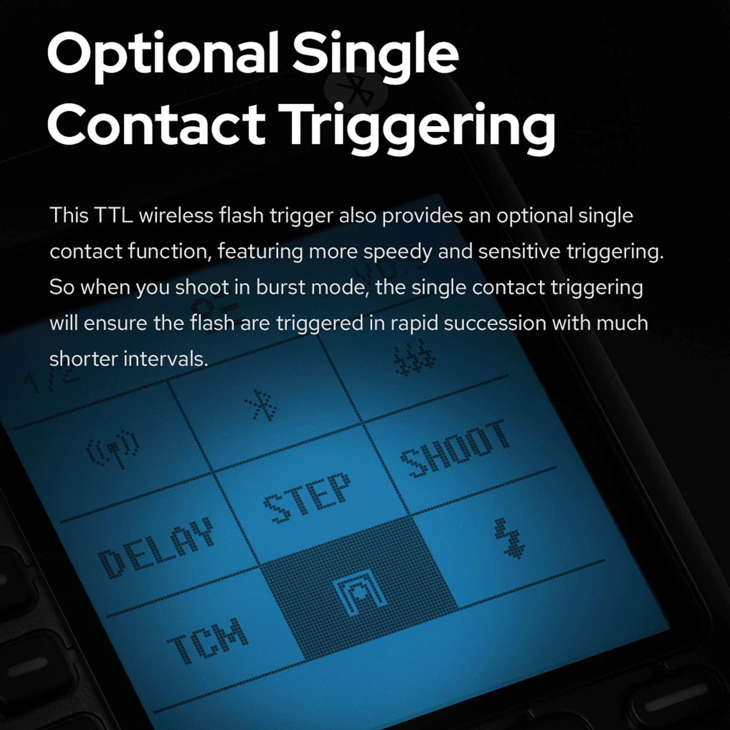 GODOX Godox XProII-C XProII C TTL Wireless Flash Trigger for Canon, Support 1/8000s HSS, TTL Autoflash, Manual Flash, TCM Transform Function, 5 Delicated Group Button, Large LCD Display, Smart APP Control