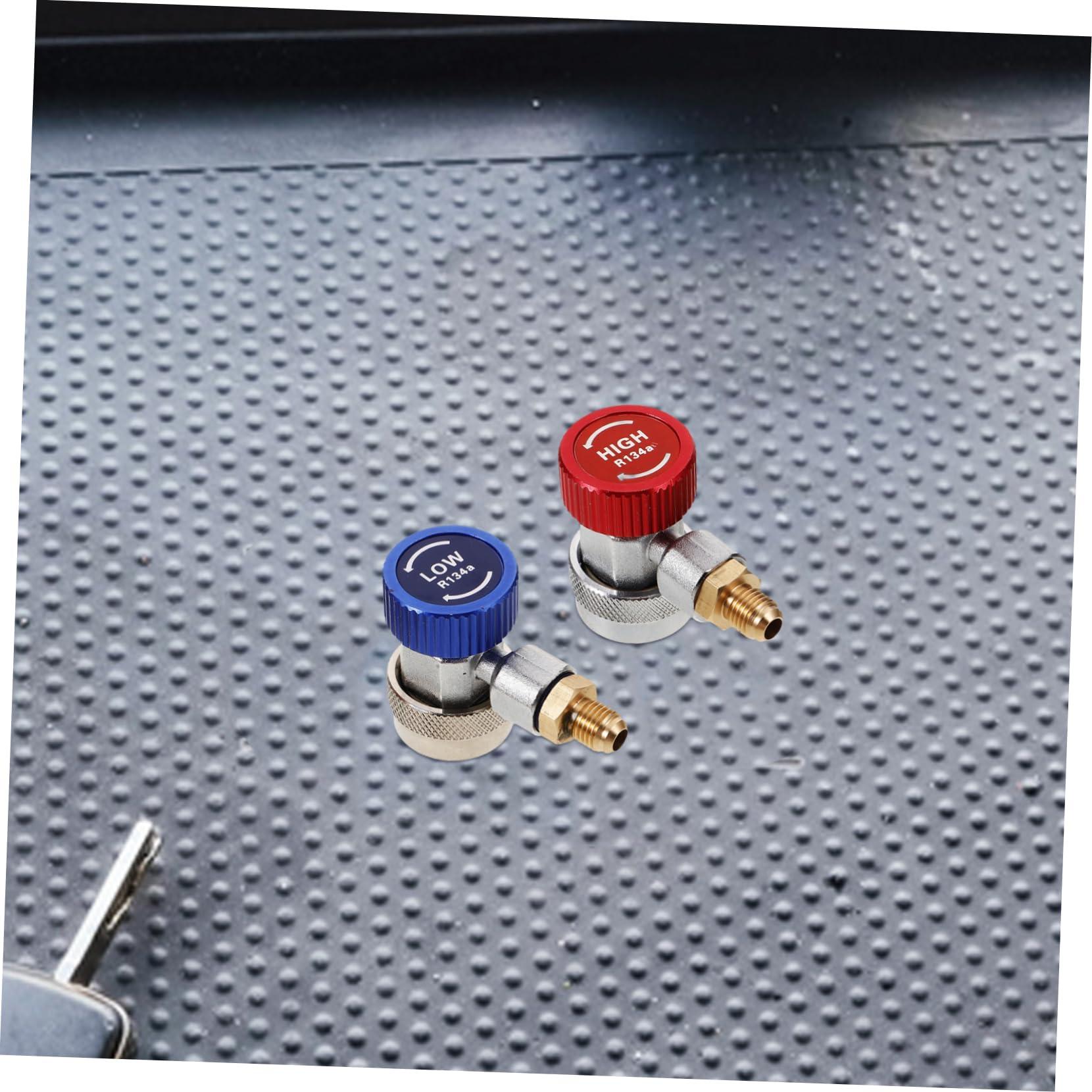 DirectNine Basics DirectNine Basics R134a Quick Connector R134a Refrigerant R134a Ac Hose Adapter Car Kit Hose Fittings and Car Assessorories Charging Adapter Car Assesories Gauge Kit Tank High and Low Pressure R12, Medium