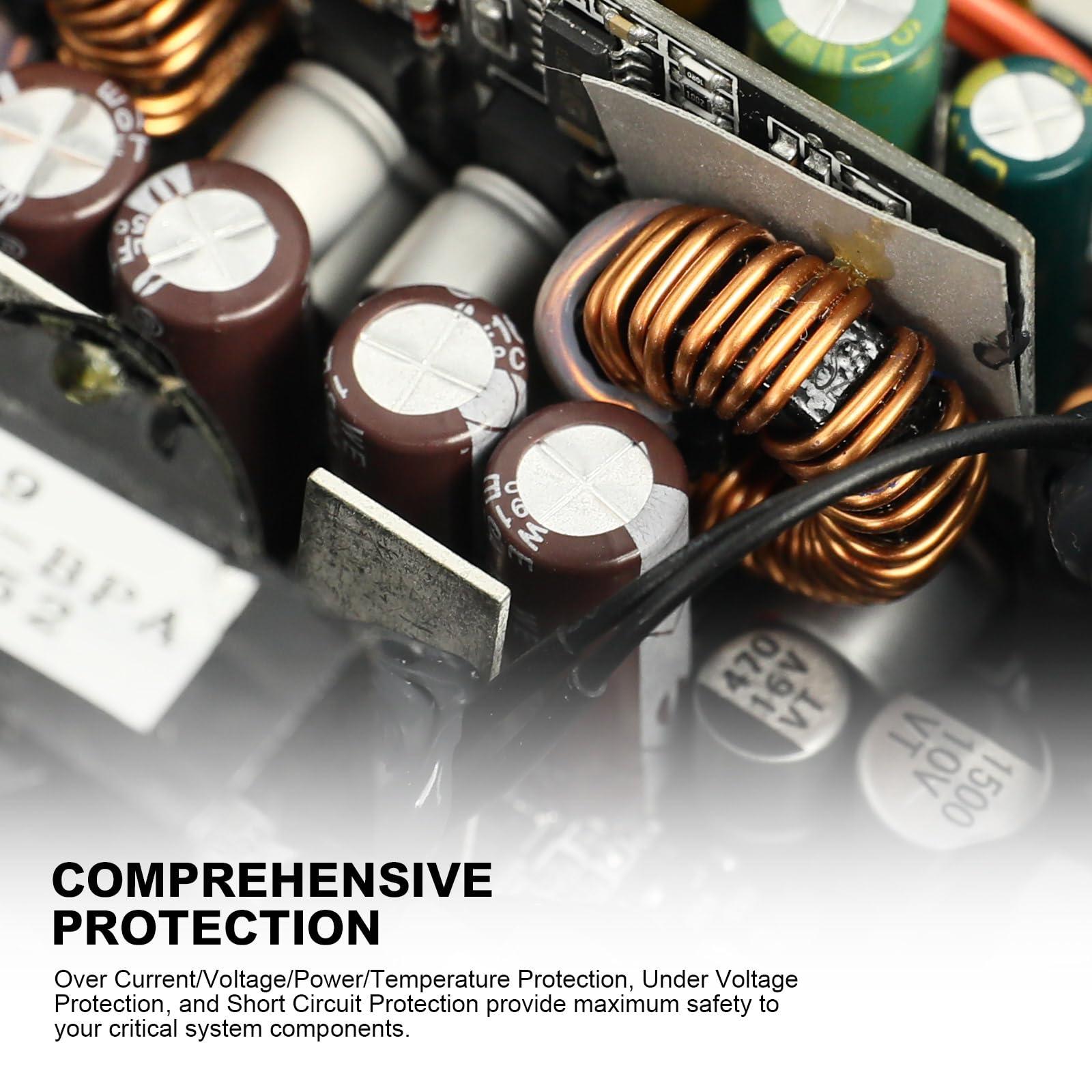 Segotep Segotep 650W 80 Plus Gold Certified Non-Modular ATX Power Supply with 6+2 Pin Connectors PFC Protection and RoHS Compliance, 120mm Silent Fan Gaming PSU GN-650 Black