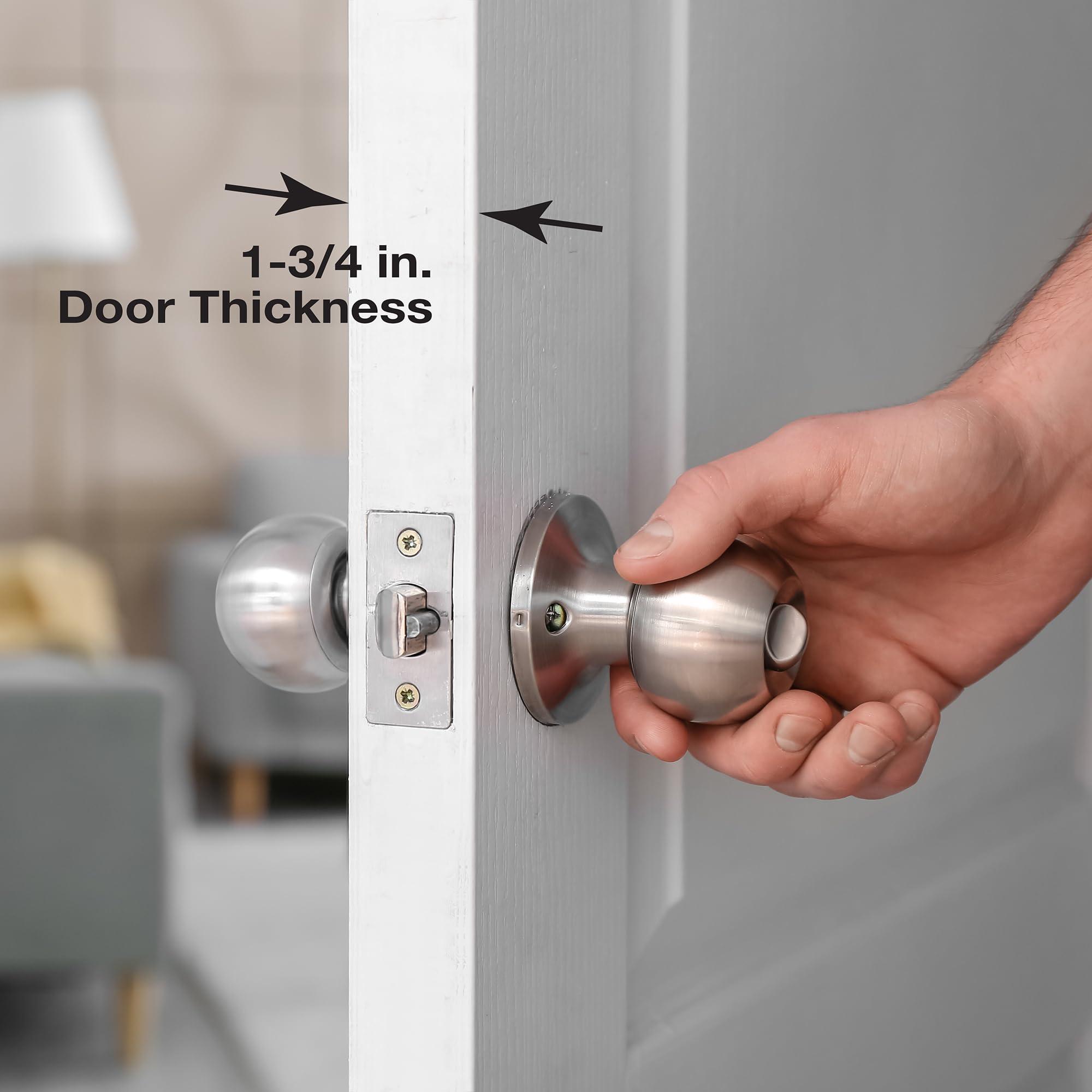 Defender Security Prime-Line U 9588 Stainless Steel Lock and Door Reinforcement Plate for 1-3/4 In. Thick Doors, Stainless Steel Finish (Single Pack)