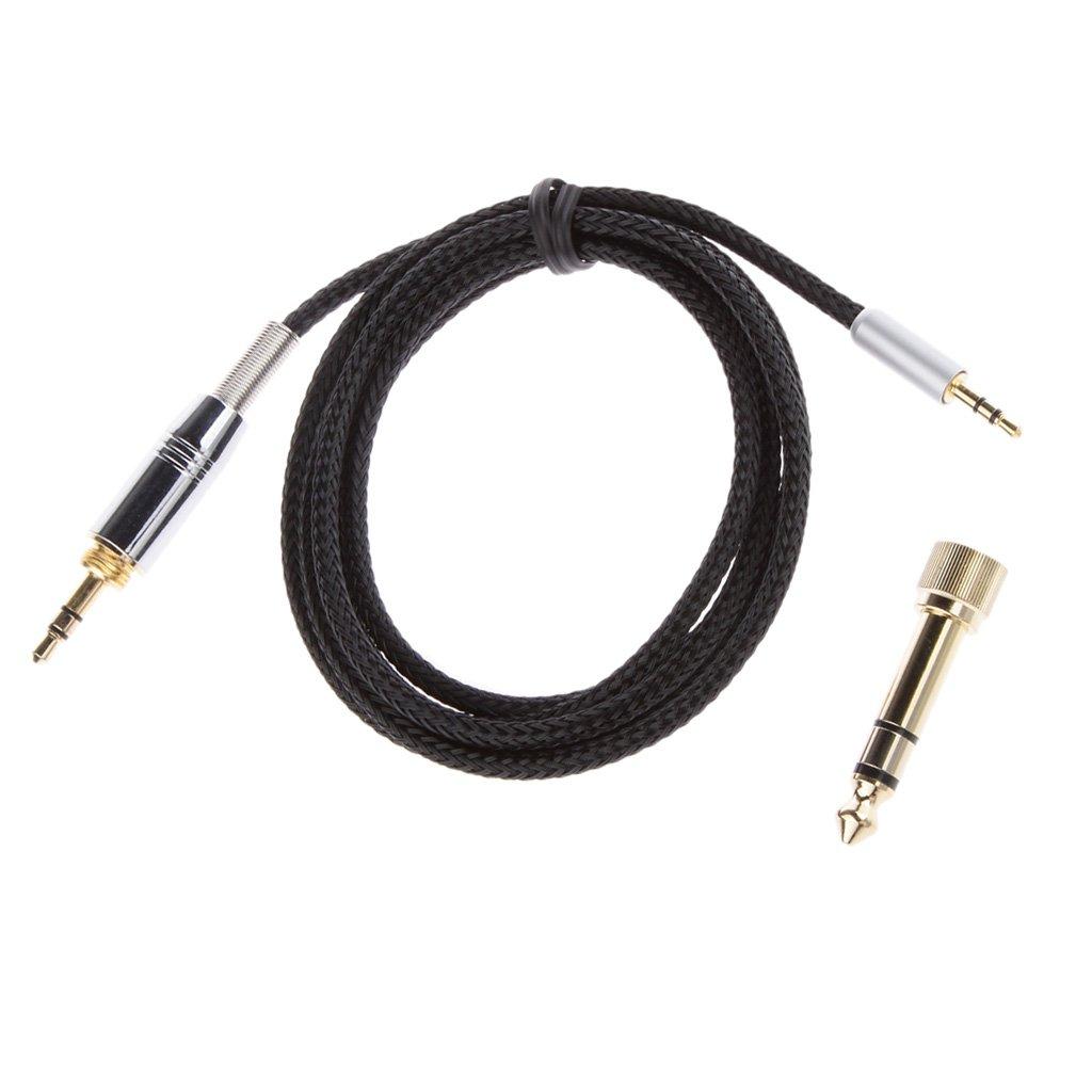 Tiuimk Tiuimk Replacement Cable for AKG Y45BT Y50 Y40 Y55 Headphones - 1.2m, 3.5mm/6.35mm to 2.5mm, Black