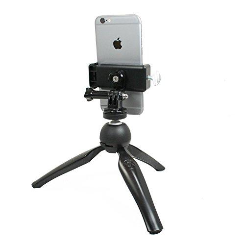 Golf Gadgets Golf Gadgets® - Folding Tripod Swing Recording System | Smartphone Tripod Setup. Great for The Range, or Course. Compatible with Most Phones. (Tripod Phone Mount)
