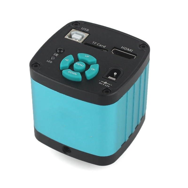 ZTBH Microscope Accessories Kit 48MP 4K 1080P HDMI USB Industrial Video Microscope Camera 130X Zoom C Mount Lens for Digital Image Acquisition Repair Soldering Microscope Slides (Color : F Full Set)