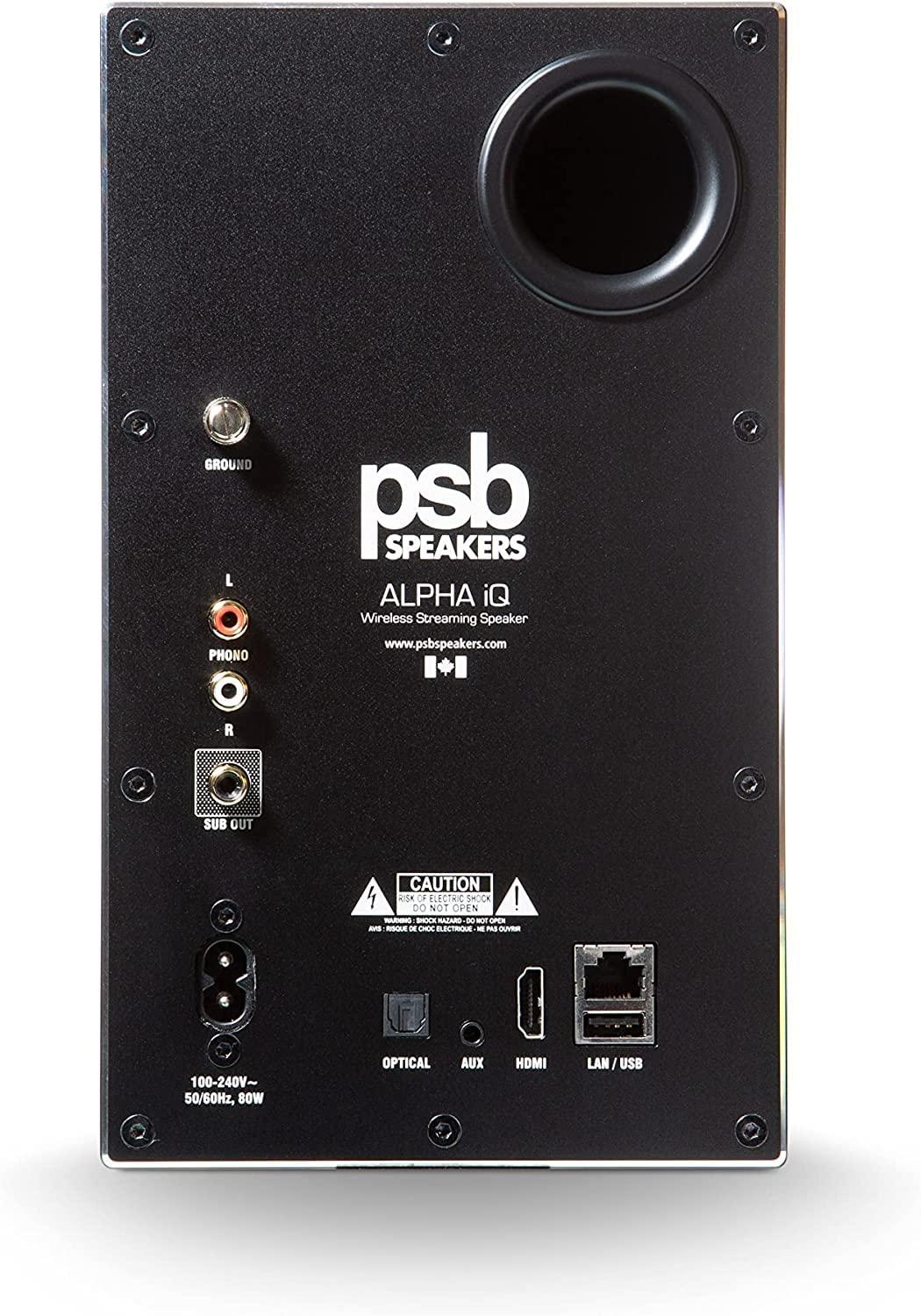 PSB PSB Alpha iQ Streaming Powered Speakers with BluOS (Black)