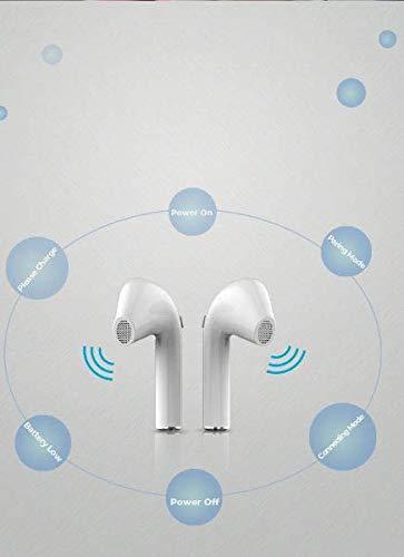 QT Shopping Earbuds, HD Sound CRS Chips True Wireless Bluetooth Earbuds, 55Hrs Cyclic Playtime Headphones with Type C Charging Case and mic for iPhone Android, in-Ear Stereo Earphones Headset for Sport